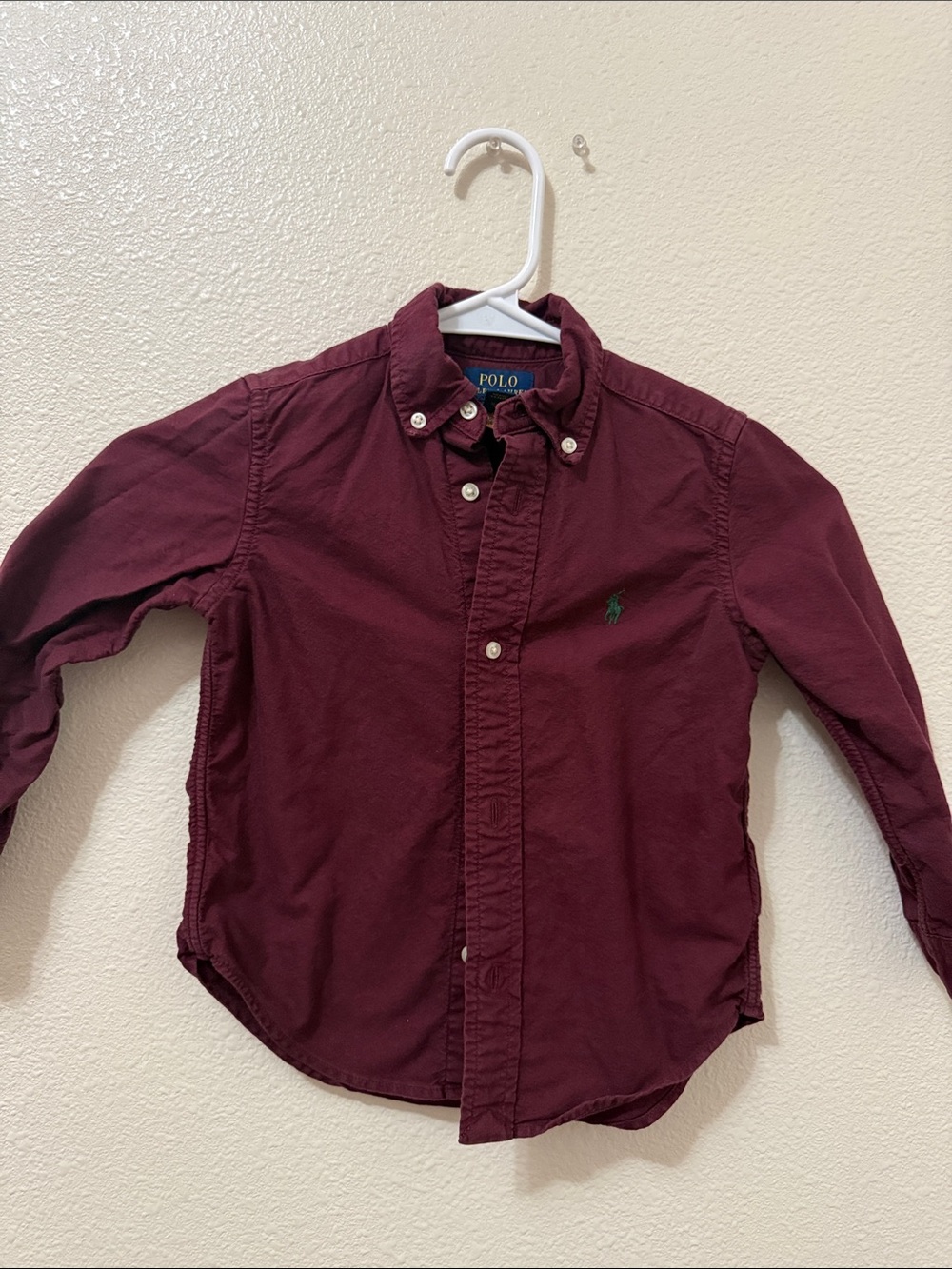 Polo by Ralph Lauren Men's Maroon Button-Down Shirt